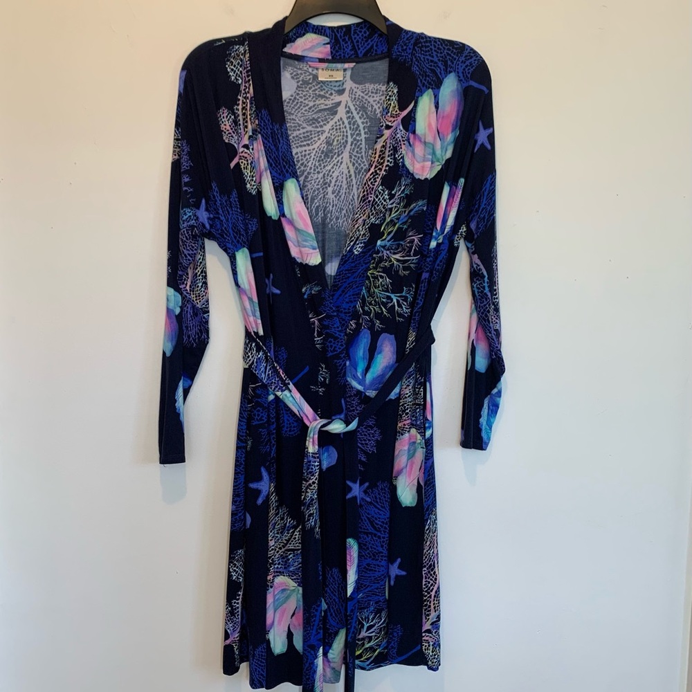 Soma Cool Nights Short Robe Under The Sea - Picture 2 of 8